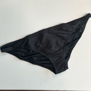 J. Crew Ribbed-trim hipster full-coverage bikini swim bottom Ladies 2X Black